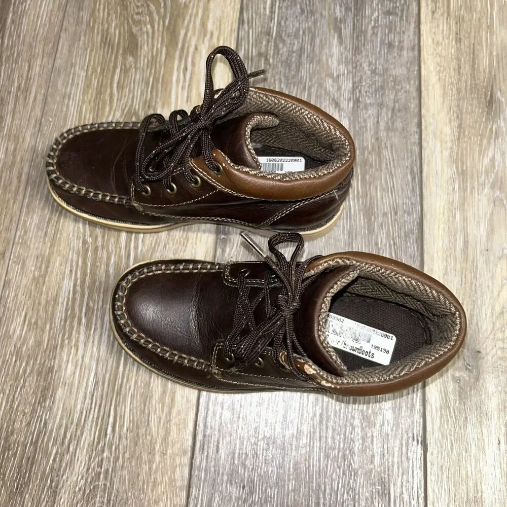 Eddie Bauer Chase Brown Ankle Boots Kids Youth US Size 13M - # 446618 Shoes